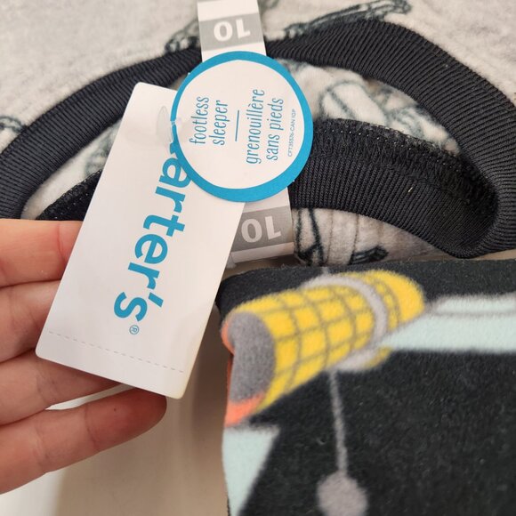 Carter's Kids Footless Sleeper Pajamas Size 10 / 10A Lot of 3 NEW - Picture 8 of 8